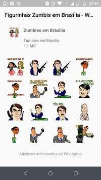 Figurinhas Zumbis em Brasília - WhatsApp Stickers screenshot 1