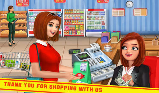 Supermarket Cash Register Sim: Girls Cashier Games screenshot 12