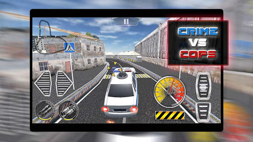 Crime vs Police - Shooting Car Racing 3D screenshot 1