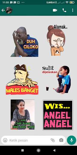 Stiker WA Perang Gambar Lucu Meme WAStickerApps screenshot 8