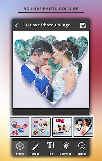3D Love Photo collage screenshot 4