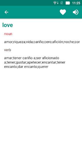 Spanish English offline dict. скриншот 4