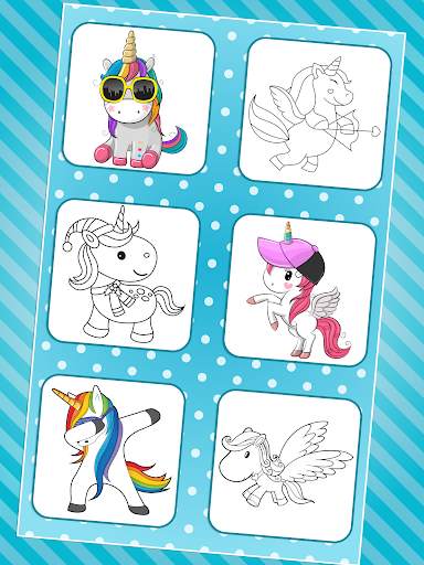 Unicorn Coloring Pages screenshot 6