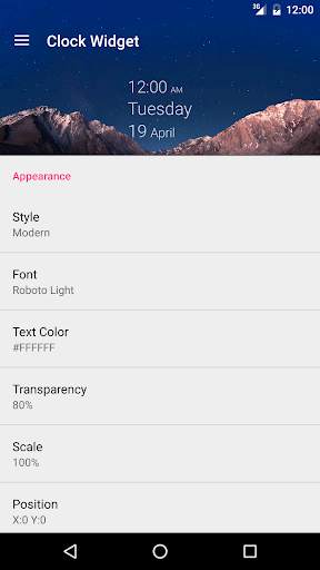 Clock Widget screenshot 4