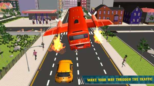 Futuristic Flying Bus Driving Simulator 2020 screenshot 4