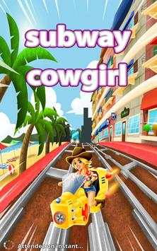 Subway Cowgirl runner Bus run screenshot 1