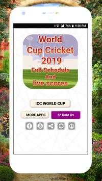 Cricket World Cup 2019 fixture / world cup cricket screenshot 1