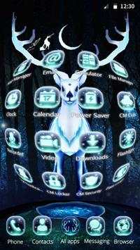 Thème 3D White Deer screenshot 4