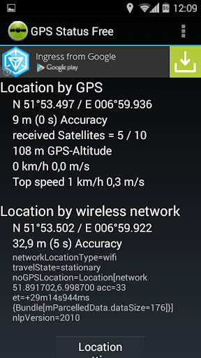 GPS Status Widget Free screenshot 1