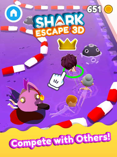 Shark Escape 3D - Swim Fast! screenshot 9