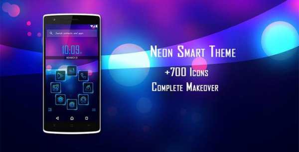 Smart Launcher Theme Neon screenshot 1