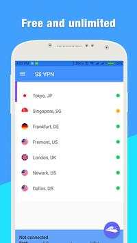Free Shadowsocks Unlimited VPN Master - betternet screenshot 2