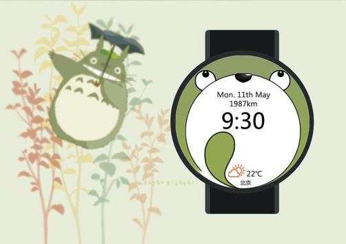 Totoro Watch Face for Wear screenshot 3