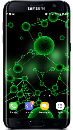 Particle Molecules 3D Live Wallpaper screenshot 2