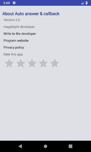 Auto answer & callback (hands free) screenshot 7