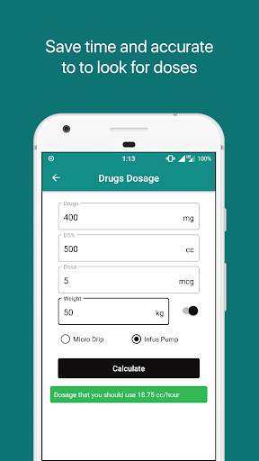 Infusion And Drugs Calculator  screenshot 4