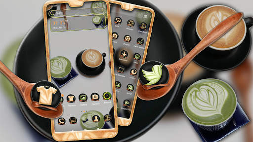 Coffee Heart Launcher Theme screenshot 1