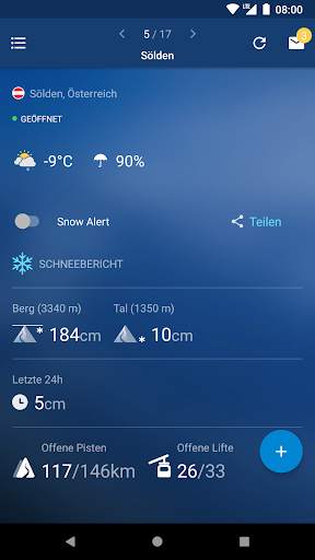 Schneehoehen Ski App screenshot 1