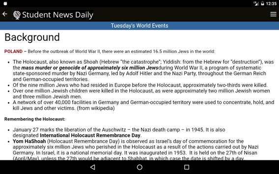 Student News Daily - Tablet screenshot 15