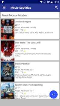 Movie Subtitle app - Subtitles downloader screenshot 1