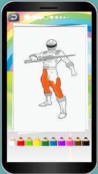 Super Hero Rangers Coloring Kid screenshot 1