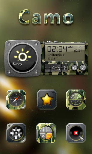 (FREE) Camo GO Launcher Theme screenshot 1