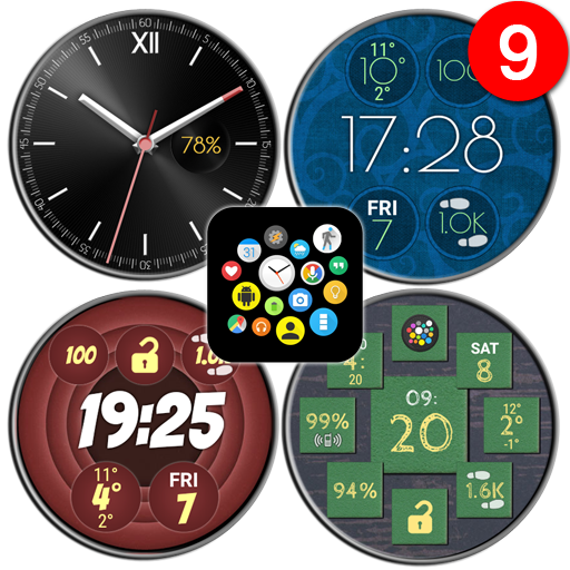 "Varied" watch face pack 1 for Bubble Clouds icon