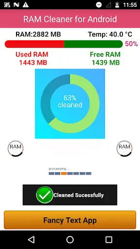 RAM Cleaner for Android screenshot 2