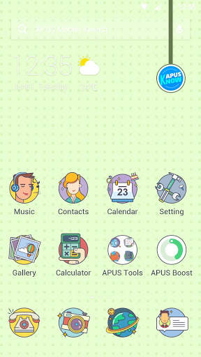 Young Club-APUS Launcher theme screenshot 1