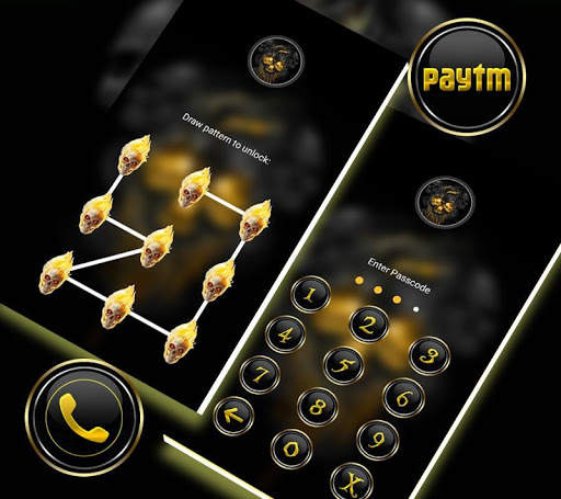 Gold Skull Launcher Theme screenshot 5