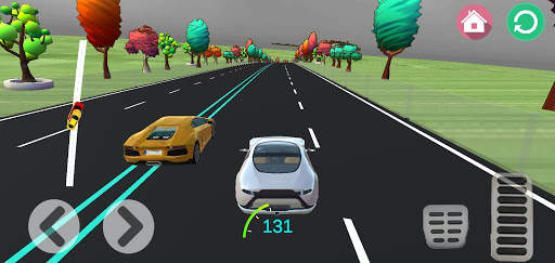 Toon Highway Car Racing 3d screenshot 5