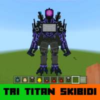 Tri Titan Mod Minecraft Skibid logo
