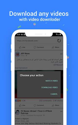 Video Downloader for Facebook screenshot 1