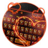 Fire Heart Keyboard Theme 10001003