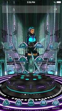 3D Warrior Girl Launcher Theme. screenshot 7