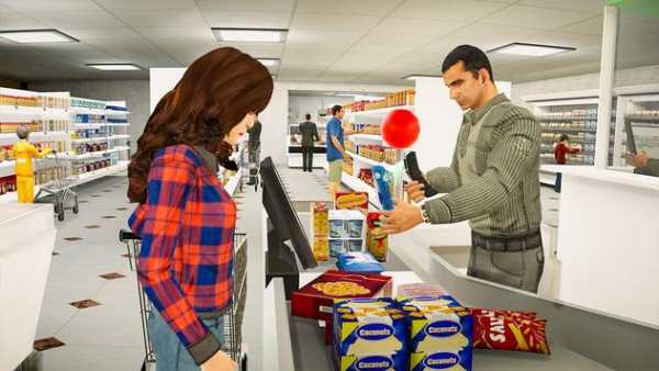achats mall fille super marché achats Jeux 3d screenshot 2