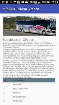 Bus Jakarta - Cirebon screenshot 3