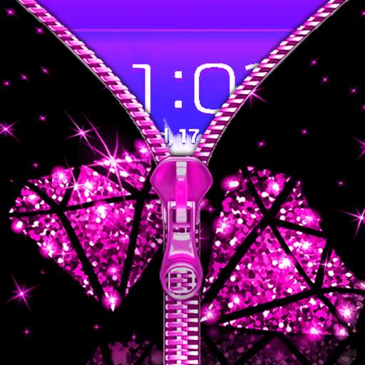 Diamond Zipper Lock Screen 3.0