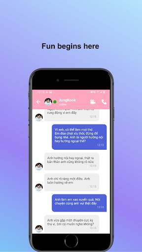 BTS Messenger Tiếng Việt (simulator) screenshot 1