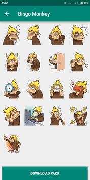 Ape Monkey Funny Emoji WAStickerApp for Whatsapp screenshot 6