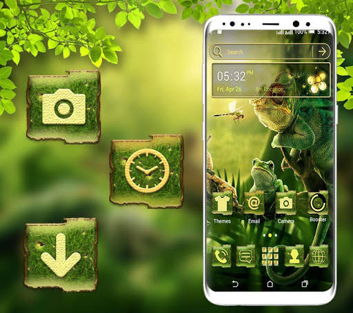 Chameleon Frog Launcher Theme screenshot 1