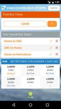 Vancouver Bus Stops screenshot 3