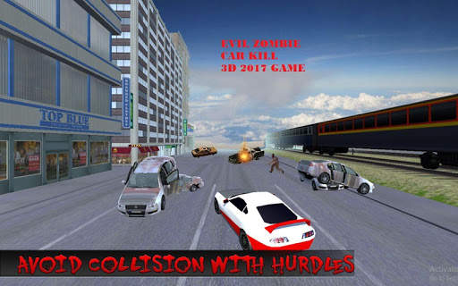 Evil Zombie Car Kill 2017 3D Game screenshot 1