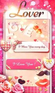 (FREE) GO SMS LOVER THEME screenshot 1