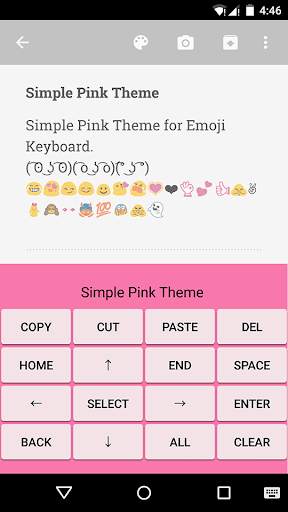 Simple Pink Emoji Keyboard screenshot 3