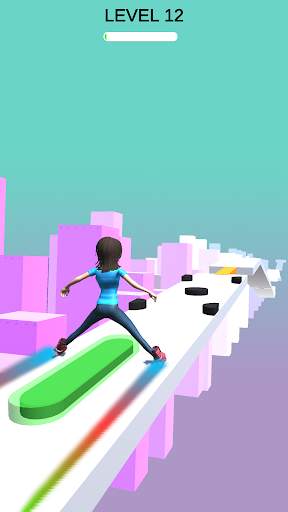 Cloud Skate Roller Game screenshot 2