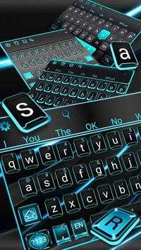 Tech Schwarz Blau Tastatur screenshot 3
