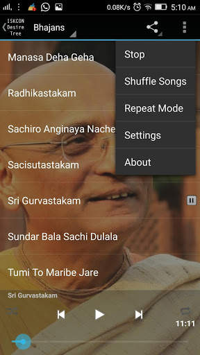 Bhakti Charu Swami Bhajans screenshot 4
