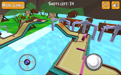 Mini Golf 3D Course King स्क्रीनशॉट 4