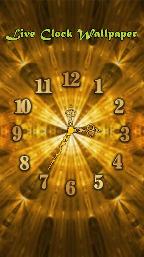 Gold Clock Live Wallpaper screenshot 1